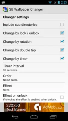 SB Wallpaper Changer android App screenshot 7