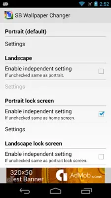 SB Wallpaper Changer android App screenshot 8
